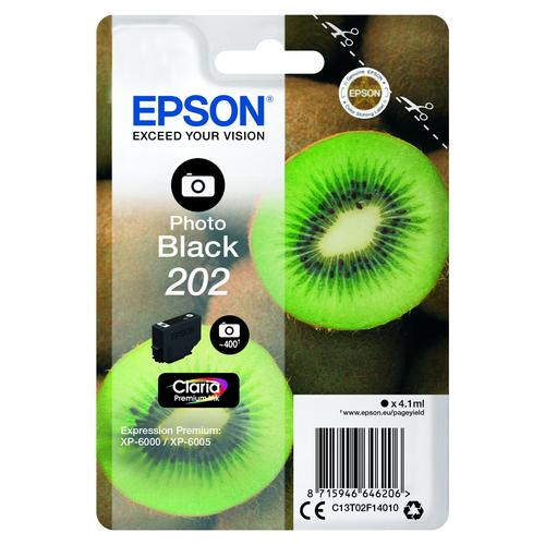 Epson T02F1 202 fotófekete tintapatron 4,1ml (eredeti)