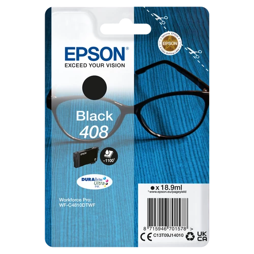 Epson T09J1 (408) Black C13T09J14010 tintapatron (eredeti)