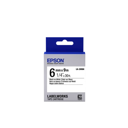 Epson LK-2WBN Bk/White 6mm szalag (9m)