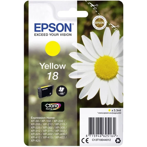 Epson T1804 Yellow C13T18044012 tintapatron (eredeti)