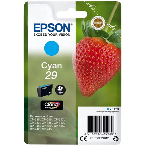 Epson C13T29824012 T2982 No.29 cián tintapatron (eredeti)