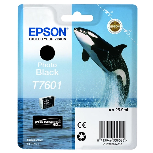 Epson C13T76014010 T7601 Photo fekete tintapatron 26ml (eredeti)