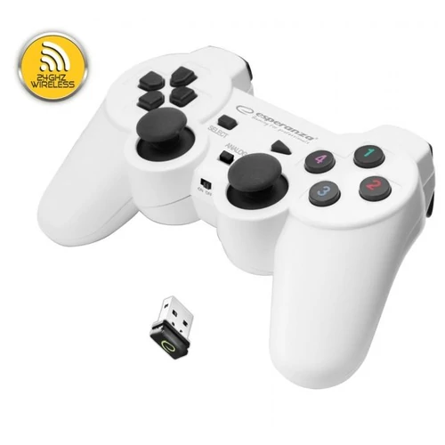 Esperanza EGG108W Gladiator Wireless Gamepad PS3/PC White