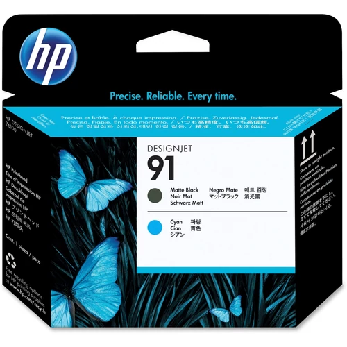 Hp C9460A No.91 matt fekete & cián nyomtatófej (eredeti)