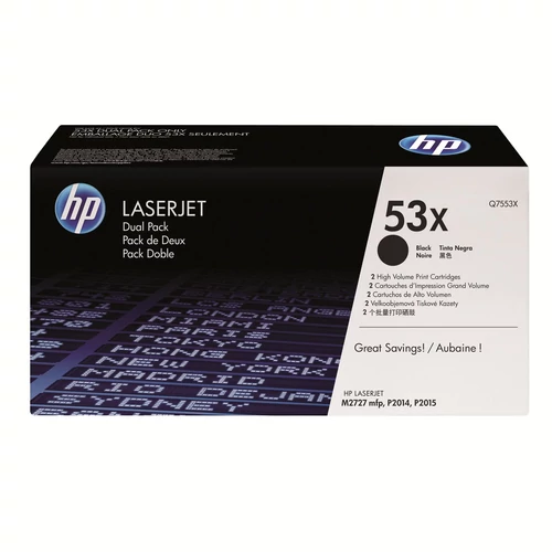 HP Q7553XD No.53XD dual pack fekete toner (eredeti)