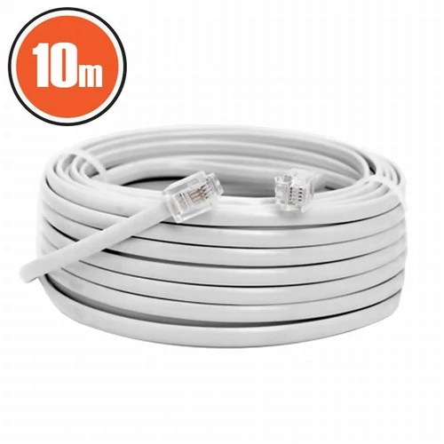 Noname RJ11 telefonkábel 10m White