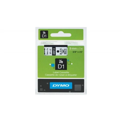 DYMO D1 40913 f.szalag 9mm x 7m fehér-fekete (eredeti)