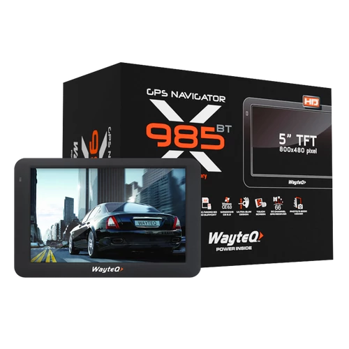 Wayteq x985BT 5" 8GB Bluetooth Térkép Nélkül